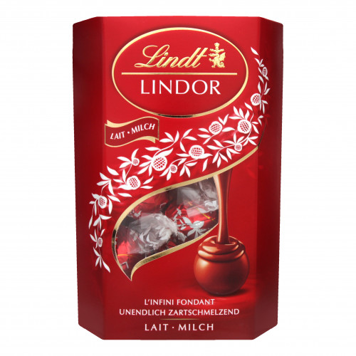 Цукерки з молочного шоколаду з начинкою Lindor Lindt к/у 200г