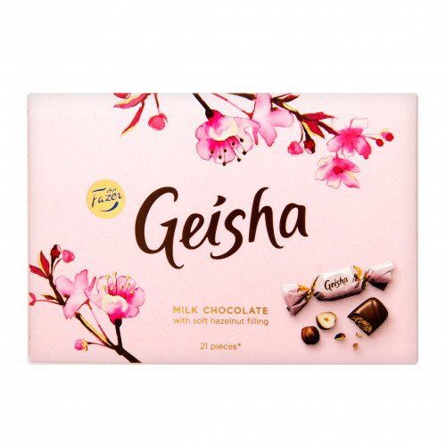 Цукерки з тертим горіхом в молочному шоколаді Geisha Fazer к/у 150г