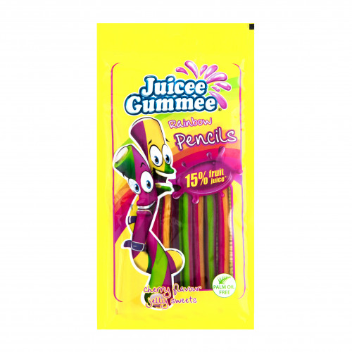 Цукерки желейні Pencils Rainbow Juicee Gummee м/e 85г