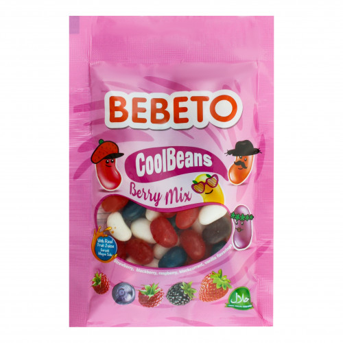 Цукерки жувальні Berry mix Cool Beans Bebeto м/у 60г