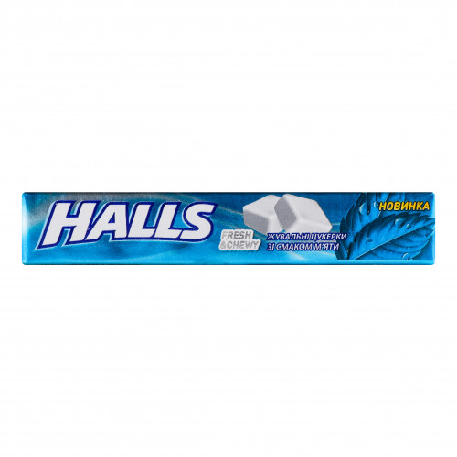 Цукерки жувальні зі смаком м'яти Fresh&Chewy Halls м/у 47г