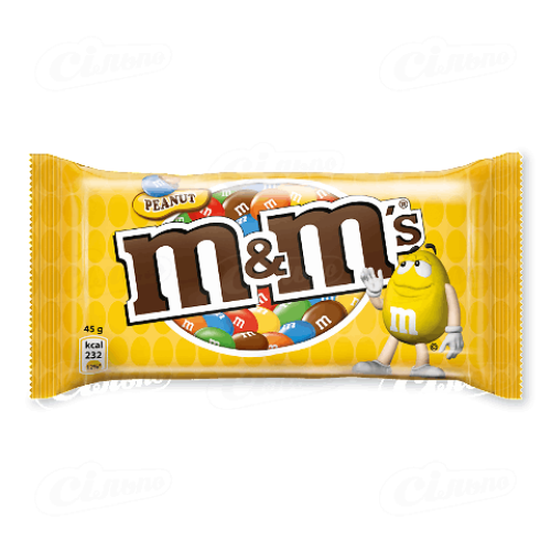 Драже 45г Mars M&M's з арахісом м/уп