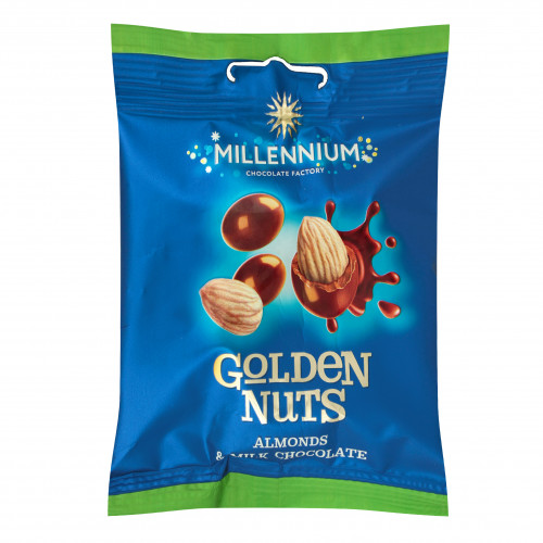 Драже Мигдаль у молочному шоколаді Golden Nuts Millenium м/у 100г