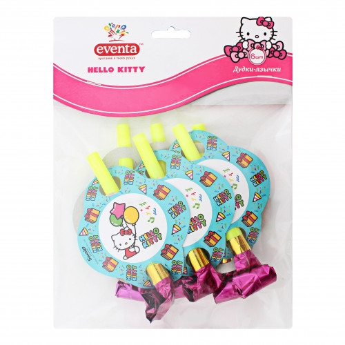 Дудки-язички Hello Kitty Eventa 6шт