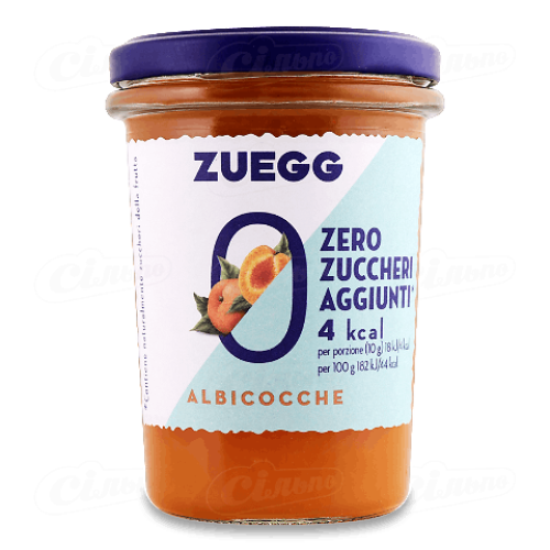 Джем Zuegg абрикосовий без цукру, 220г