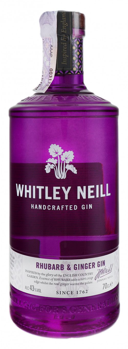 Джин 0.7л 43% Rhubarb&Ginger Whitley Neil пл