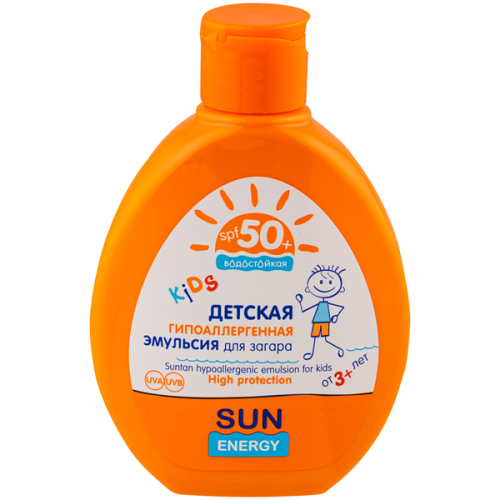 Емульсія для засмаги Sun Energy Kids Гіпоал.SPF50+, 150мл