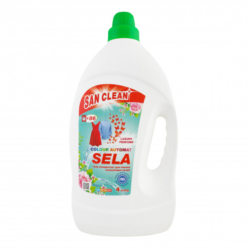 Гель-концентрат для прання кольорових речей Selа San Clean 4кг