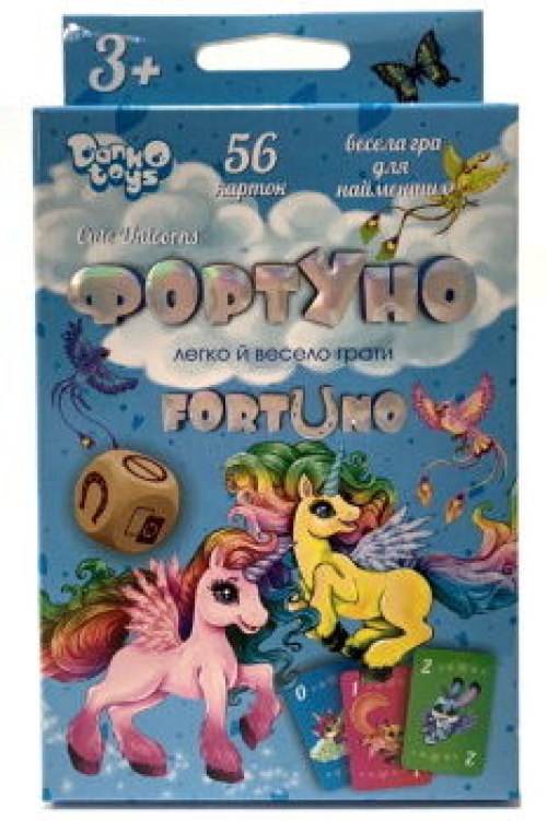 Гра настільна Danko Toys ФортУно Cute Unicorns укр. (32) UF-04-01U