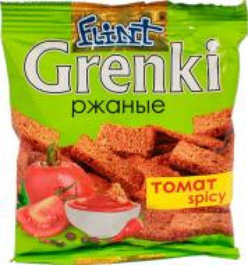 Грінки Флінт житні томат Spicy, 80г