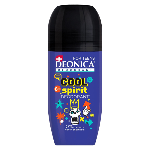 ИМ Дитячий дезодорант кульковий Deonica For Teens Cool Spirit для хлопчиків з 8 років, 50мл