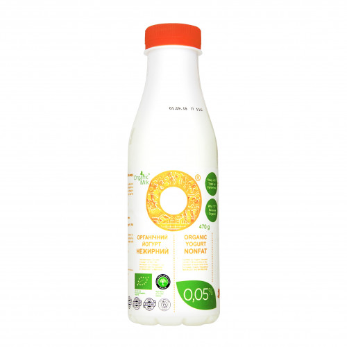 Йогурт 0.05% нежирний Organic Milk п/пл 470г