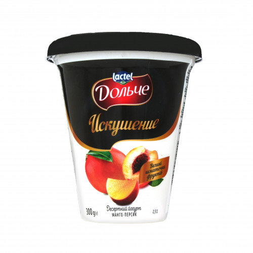 Йогурт 2.5% Манго-персик Спокуса Дольче ст 300г