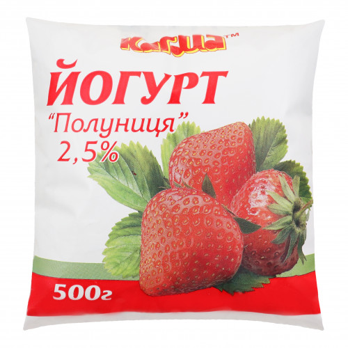 Йогурт 2.5% Полуниця Кагма м/у 500г