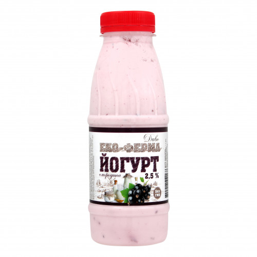 Йогурт 2.5% Смородина Еко-ферма Диво п/пл 320г