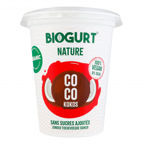 Йогурт рослинний органічний з кокосом без цукру Nature Biogurt ст 400г