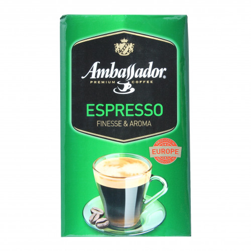 Кава мелена Ambassador Espresso, вак.уп., 225г*12