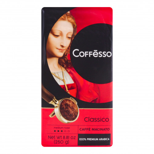 Кава мелена натуральна смажена Classico Coffesso в/у 250г