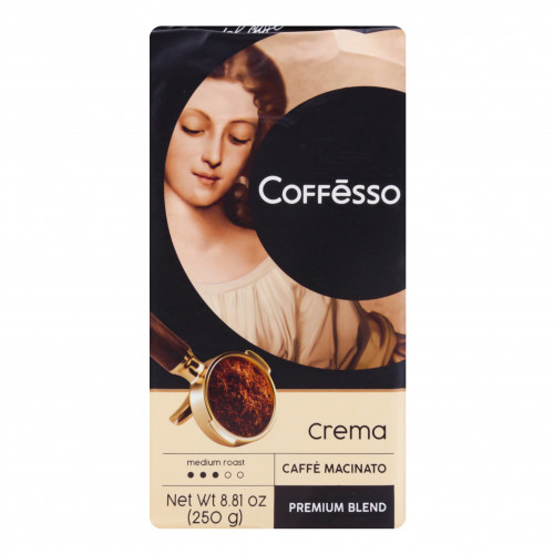 Кава мелена натуральна смажена Crema Coffesso в/у 250г