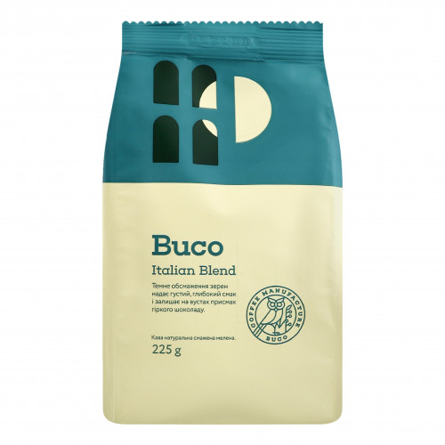 Кава натуральна мелена Italian Blend Buco м/у 225г