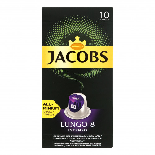 Кава Jacobs Lungo 8 Intenso в капсулах 5г х 10шт