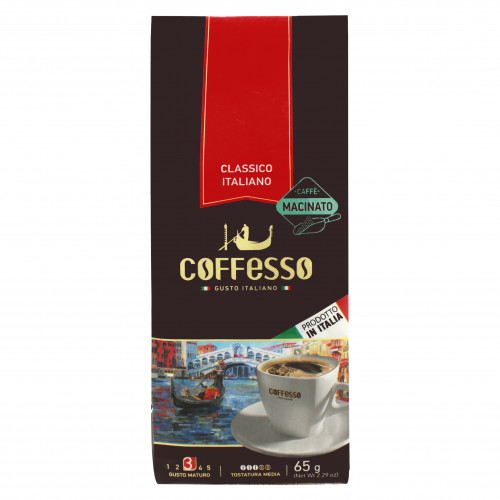 Кава натуральна обсмажена мелена Classico Italiano Coffesso м/у 65г