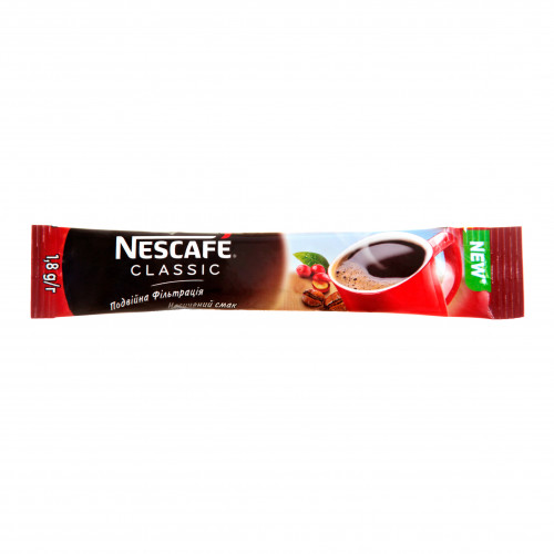 Кава натуральна розчинна гранульована Classic Nescafe м/у 1.8г