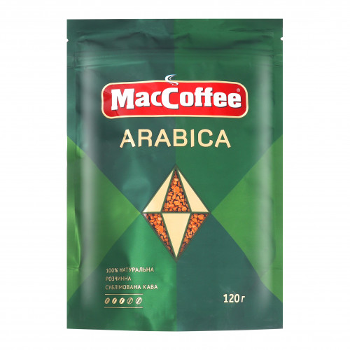 Кава натуральна розчинна сублімована Arabica MacCoffee д/п 120г