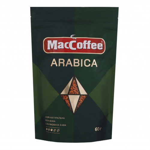 Кава натуральна розчинна сублімована Arabica MacCoffee д/п 60г