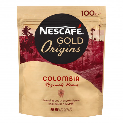 Кава натуральна розчинна сублімована Colombia Gold Origins Nescafe м/у 100г