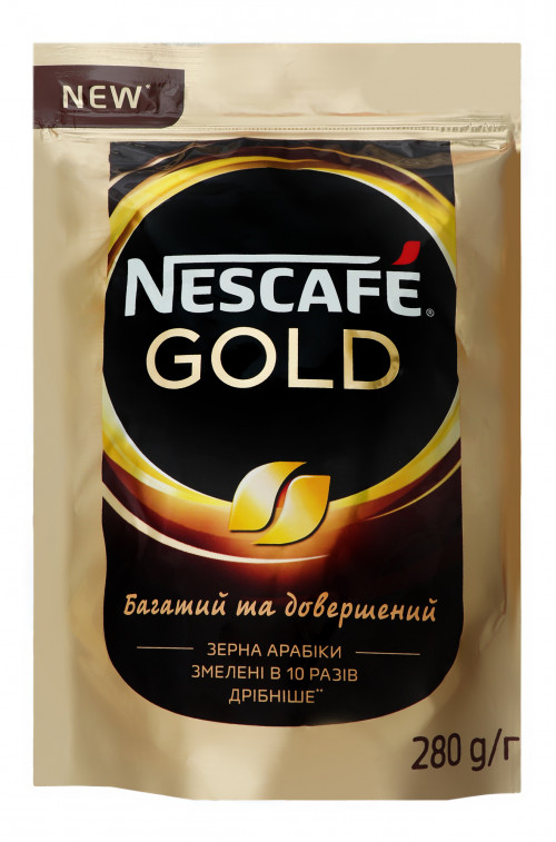 Кава натуральна розчинна сублімована Gold Nescafe д/п 280г