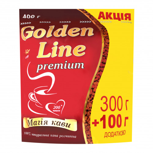 Кава натуральна розчинна сублімована Golden Line м/у 400г