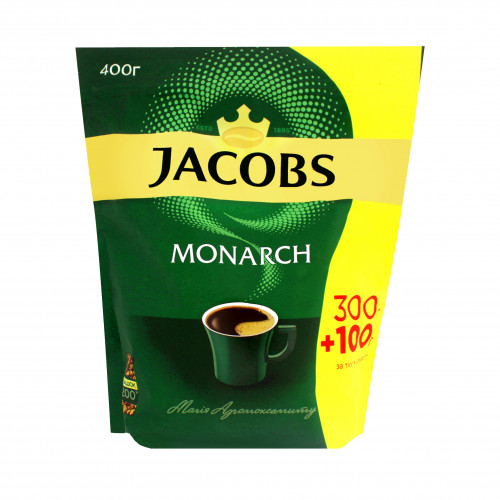 Кава натуральна розчинна сублімована Jacobs Monarch д/п 400г