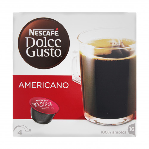 Кава натуральна смажена мелена Americano Nescafe Dolce Gusto 16*10г