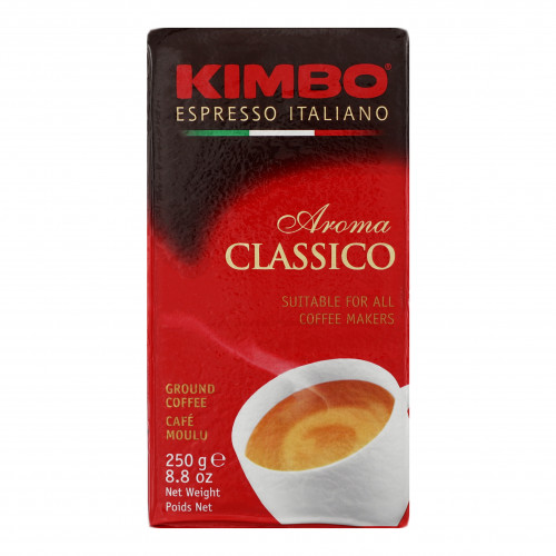 Кава натуральна смажена мелена Aroma Classico Kimbo в/у 250г