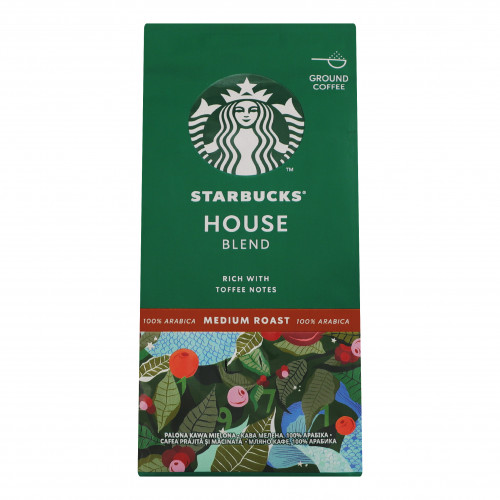 Кава STARBUCKS® House blend натуральна смажена меленa 200г