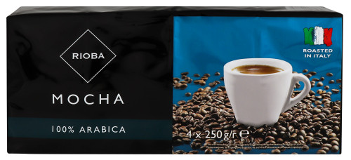 Кава натуральна смажена мелена Mocha Rioba м/у 4х250г