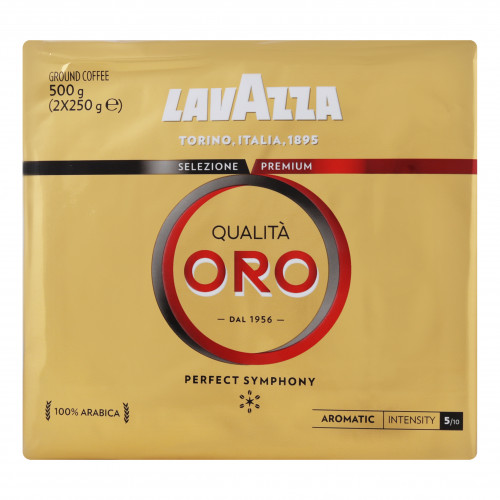 Кава натуральна смажена мелена Qualita Oro Lavazza в/у 2x250г