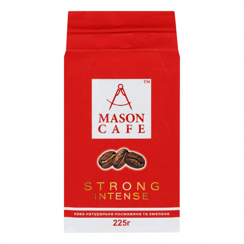 Кава натуральна смажена мелена Strong Intense Mason Cafe м/у 225г