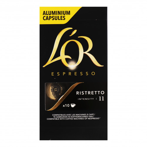 Кава мелена L`OR Espresso Ristretto в капсулах 10шт 52г