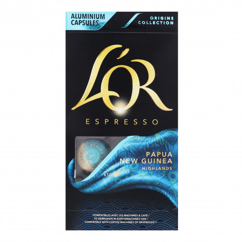 Кава натуральна смажена в капсулах Papua New Guinea Espresso L'OR к/у 10х52г