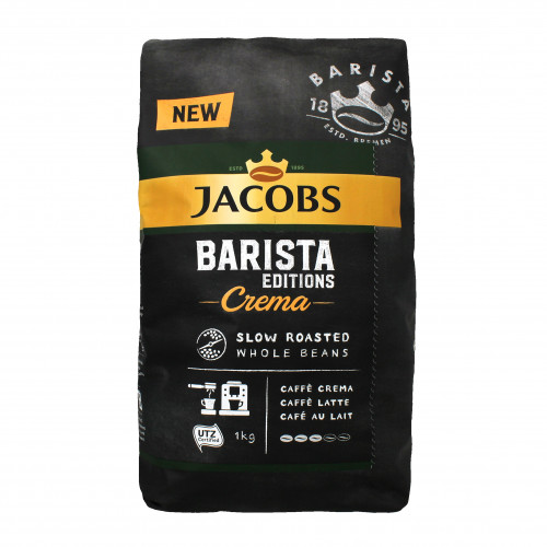 Кава Jacobs Barista Crema натуральна смажена в зернах 1кг