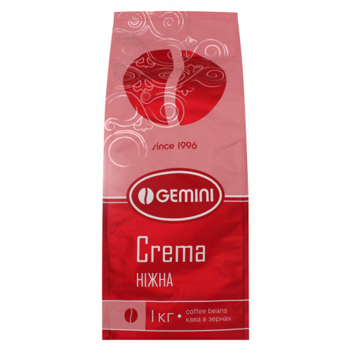 Кава Gemini Crema Ніжна в зернах 1кг