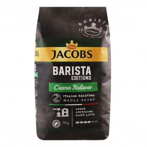 Кава натуральна смажена в зернах Crema Italiano Barista Editions Jacobs м/у 1кг