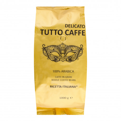 Кава натуральна смажена в зернах Delicato Tutto Caffe м/у 1000г