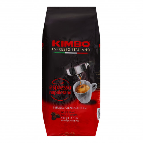 Кава натуральна смажена в зернах Espresso Napoletano Espresso Italiano Kimbo м/у 500г