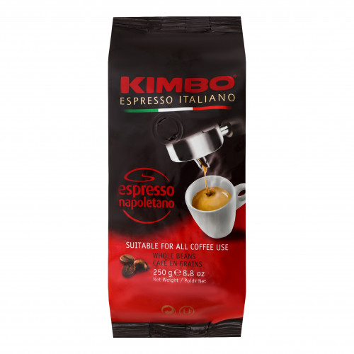 Кава натуральна смажена в зернах Espresso Napoletano Kimbo м/у 250г