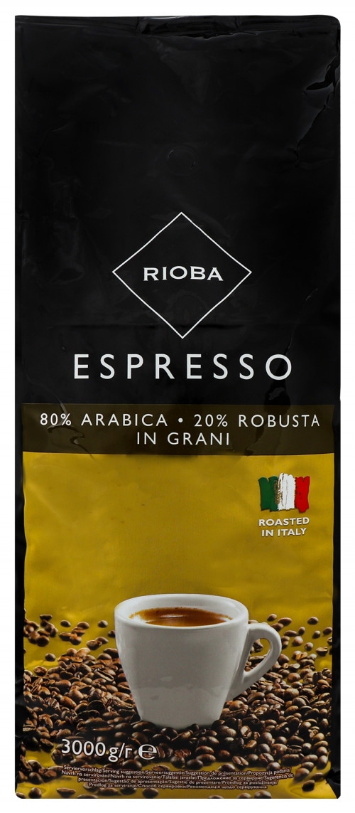 Кава натуральна смажена в зернах Espresso Rioba м/у 3кг