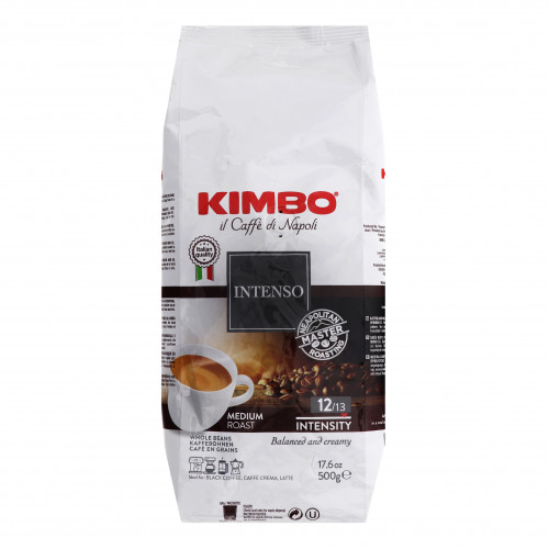 Кава натуральна смажена в зернах Intenso Il Caffe di Napoli Kimbo м/у 500г