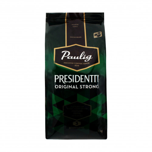 Кава натуральна в зернах Original Strong Presidentti Paulig м/у 1кг